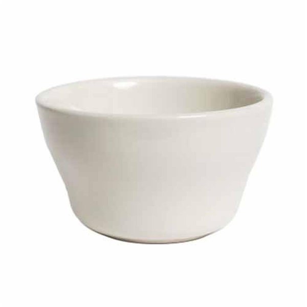 Tuxton China Reno 4 in. Wide Rim Rolled Edge Bouillon - American White - 3 Dozen TRE-004